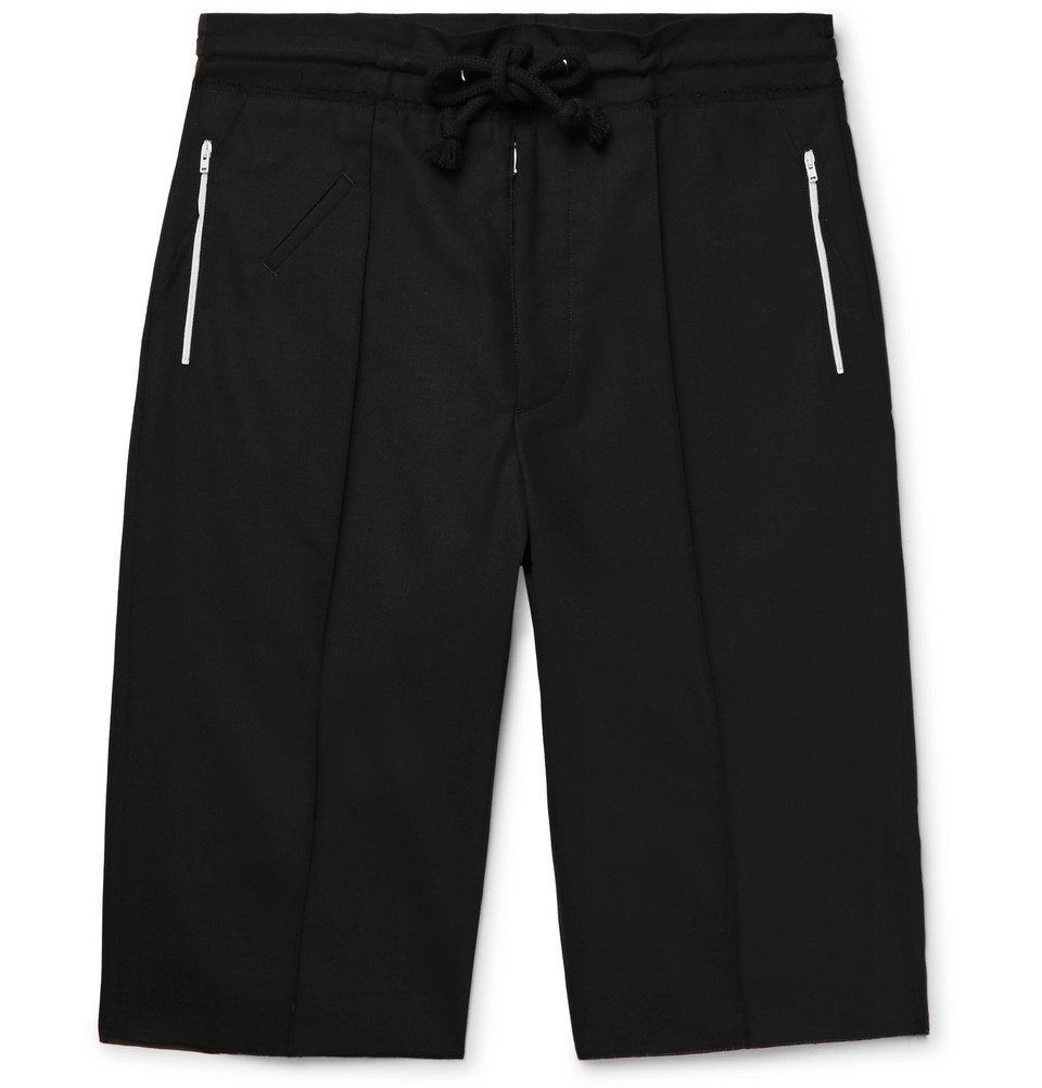 パンツ Maison Margiera 21ss short pants Maison Margiela - Wide-Leg Virgin Wool Drawstring Shorts - Men