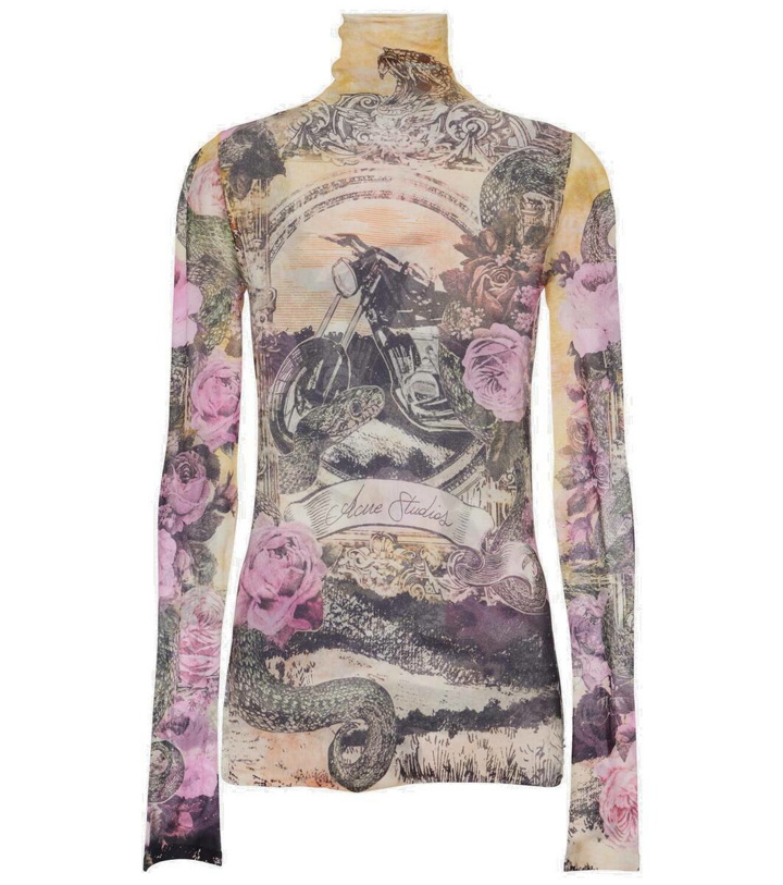 Photo: Acne Studios Printed turtleneck top