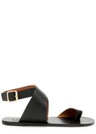 Atp Atelier Montagano Leather Sandals Black