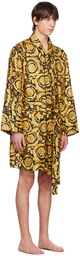 Versace Underwear Black & Gold Barocco Robe