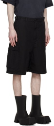 Balenciaga Black Cargo Pocket Shorts