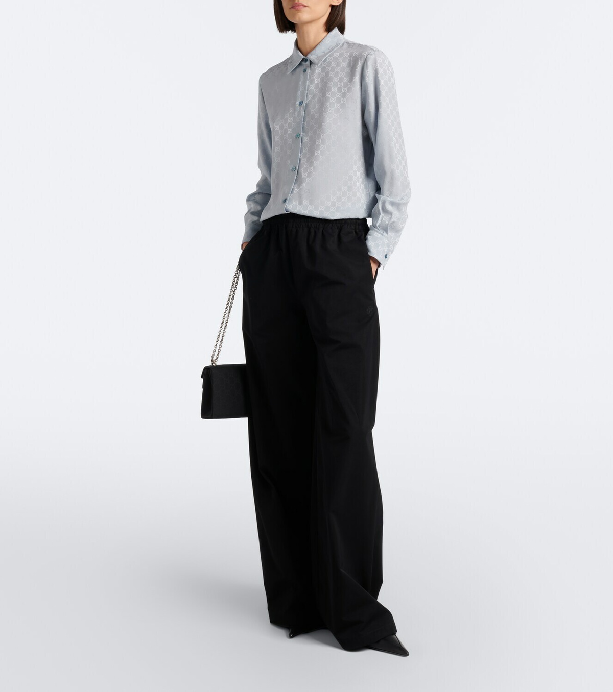 Gucci GG silk jacquard shirt