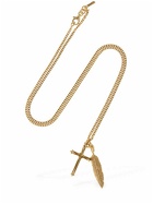 EMANUELE BICOCCHI - Cross & Feather Pendant Necklace