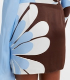 Cala de la Cruz Ricci floral miniskirt