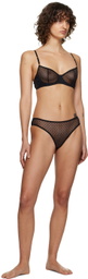 Le Petit Trou Black Polka-Dot Bra