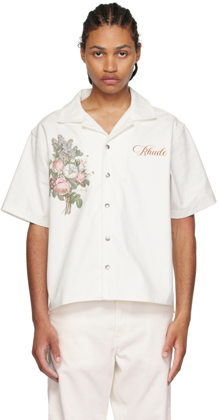 Photo: Rhude Off-White Cotton Shirt