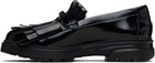 Simone Rocha Black Low Tracker Fringe Loafers