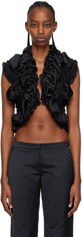 Photo: Feben Black Shirred Blouse
