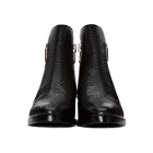 3.1 Phillip Lim Black Croc-Embossed Shearling Alexa Boots
