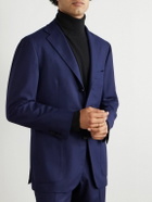 Kiton - Wool and Cashmere-Blend Suit Jacket - Blue