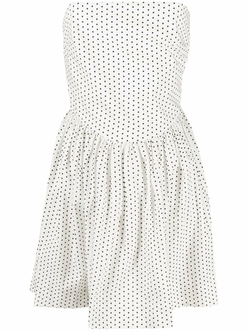 Molly Goddard White Hannah Polka Dot Mini Dress