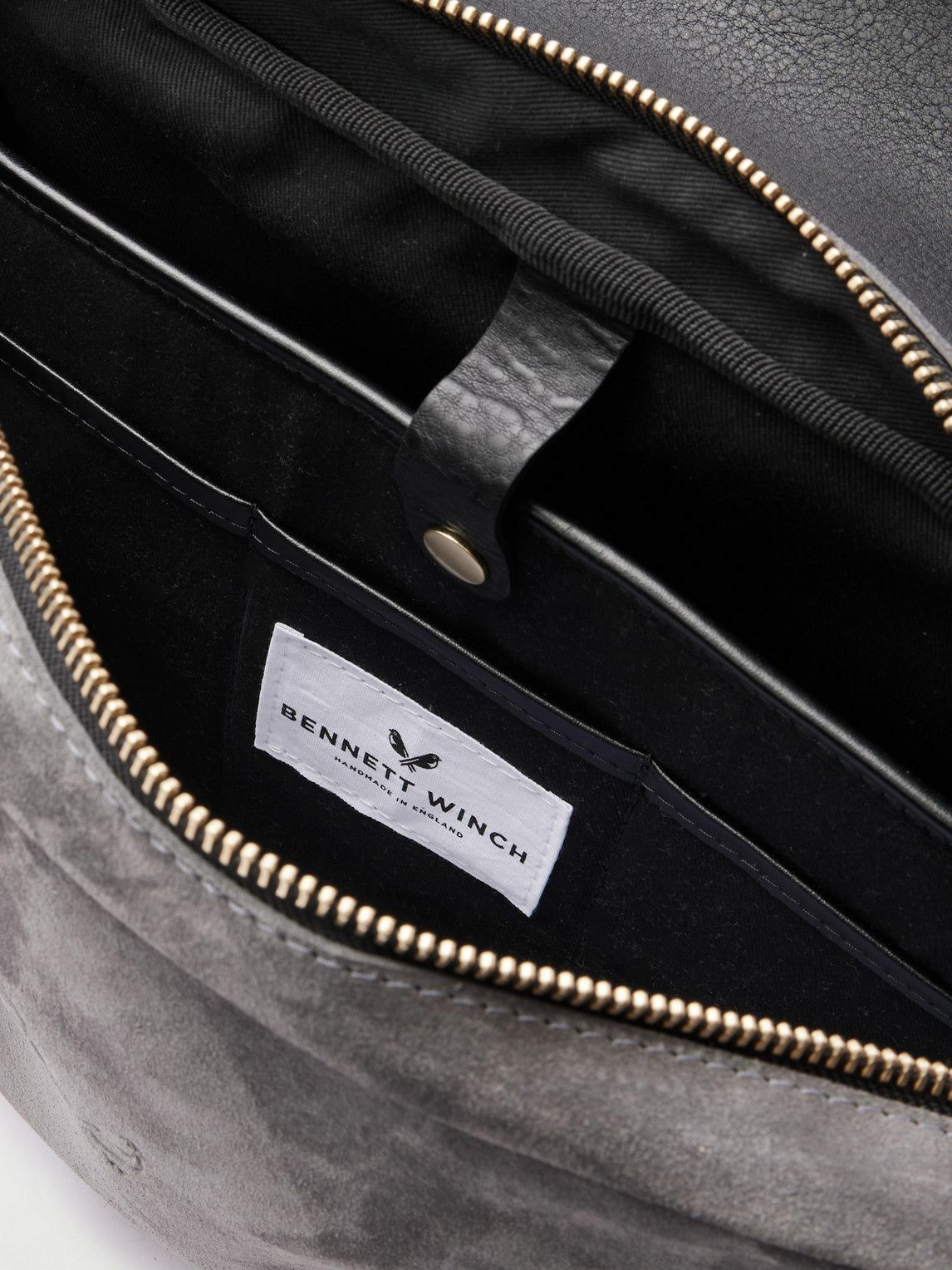 Bennett Winch - Suede and Leather Briefcase