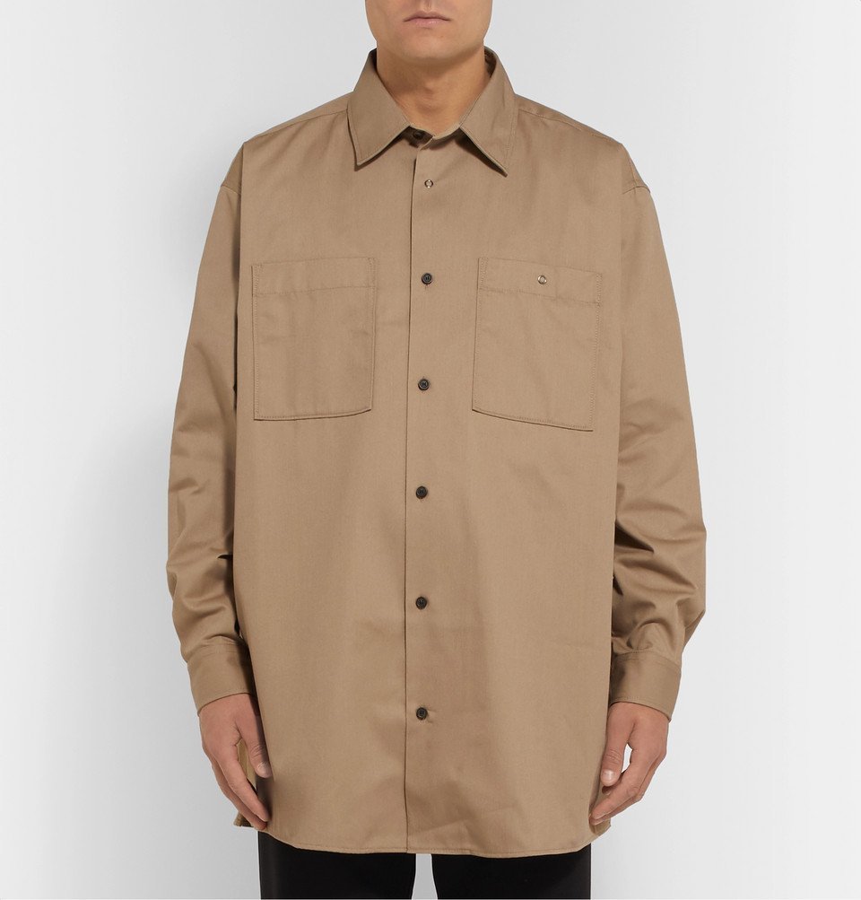 Acne Studios - Sabino Oversized Twill Overshirt - Beige Acne Studios