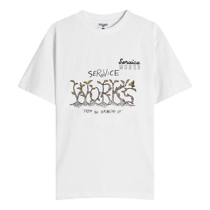 Photo: Service Works Men's Ground Up T-Shirt in White