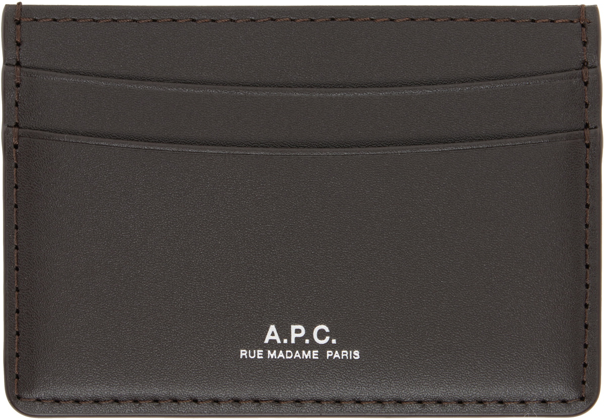 A.P.C. Brown André Card Holder