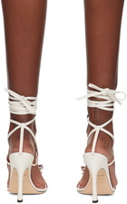 Blumarine SSENSE Exclusive White Butterfly '105 Heeled Sandals