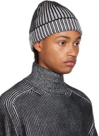 3MAN Black & White Ribbed Beanie