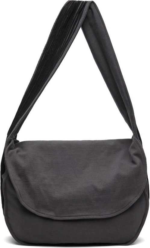 Photo: Song for the Mute Black Appliqué Messenger Bag