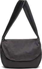 Song for the Mute Black Appliqué Messenger Bag