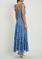 Alice + Olivia Rosalee Guipure-lace Midi Dress Indigo
