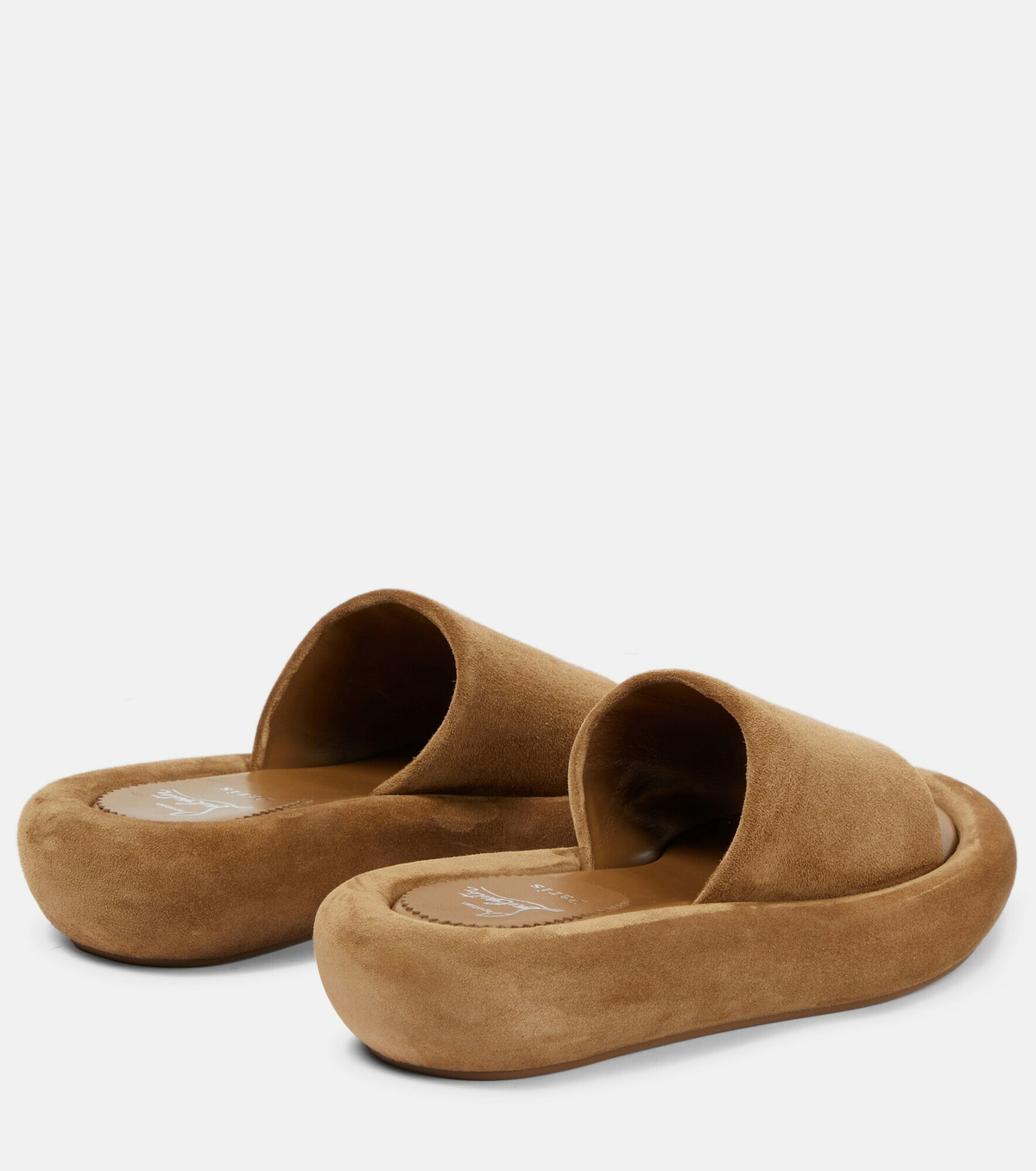 Crossimule Slides in Brown - Christian Louboutin