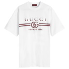 Gucci Men's Interlocking Logo T-Shirt in White