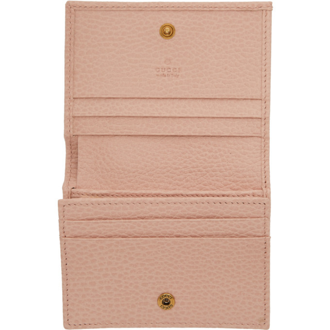 Gucci Pink Logo Bifold Wallet for Men