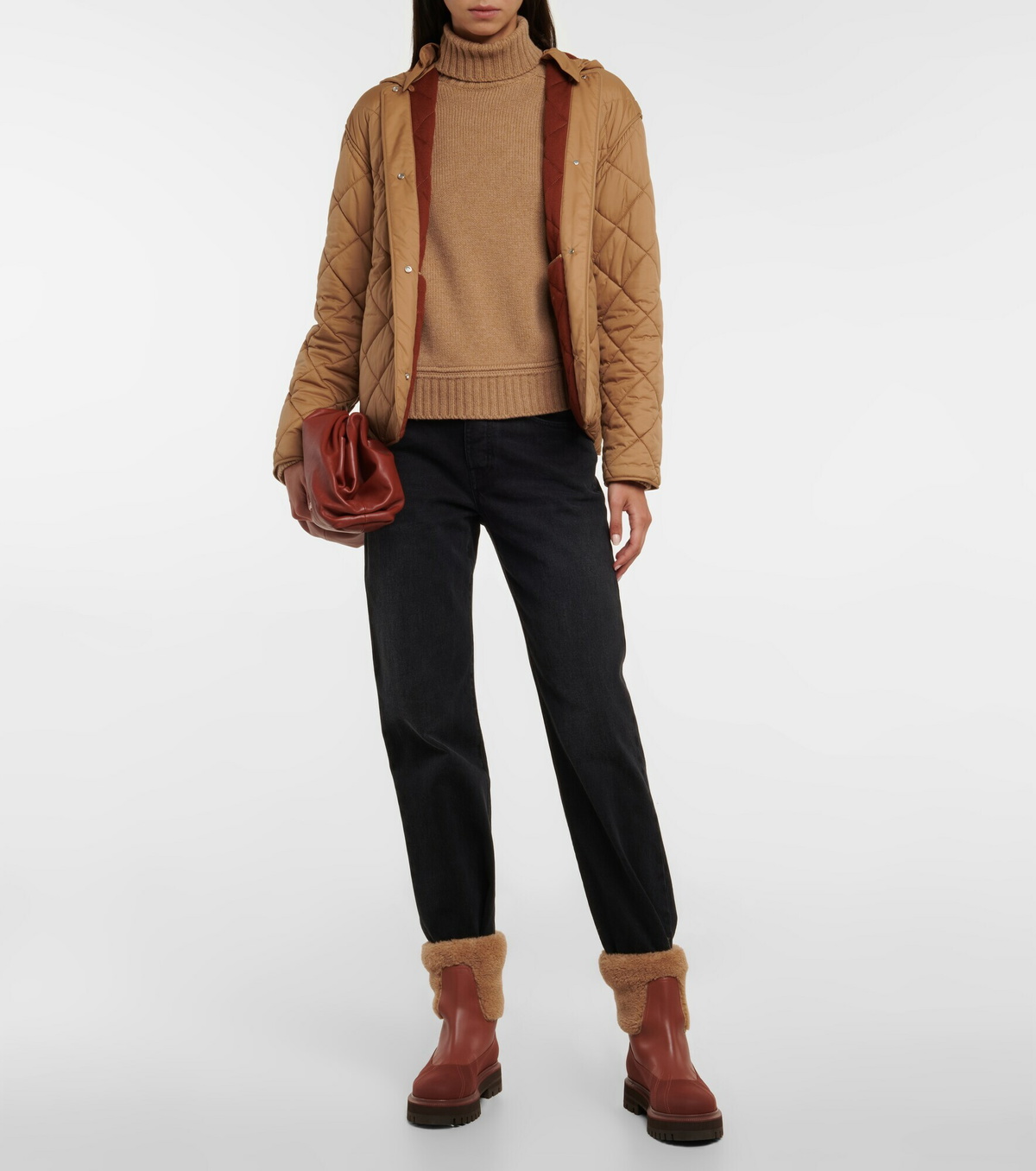 Loro Piana - Regent faux fur-paneled leather ankle boots Loro Piana