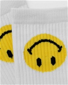 Market Smiley Upside Down Socks White - Mens - Socks