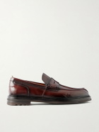 Officine Creative - Sax Flexi 001 Leather Loafers - Burgundy
