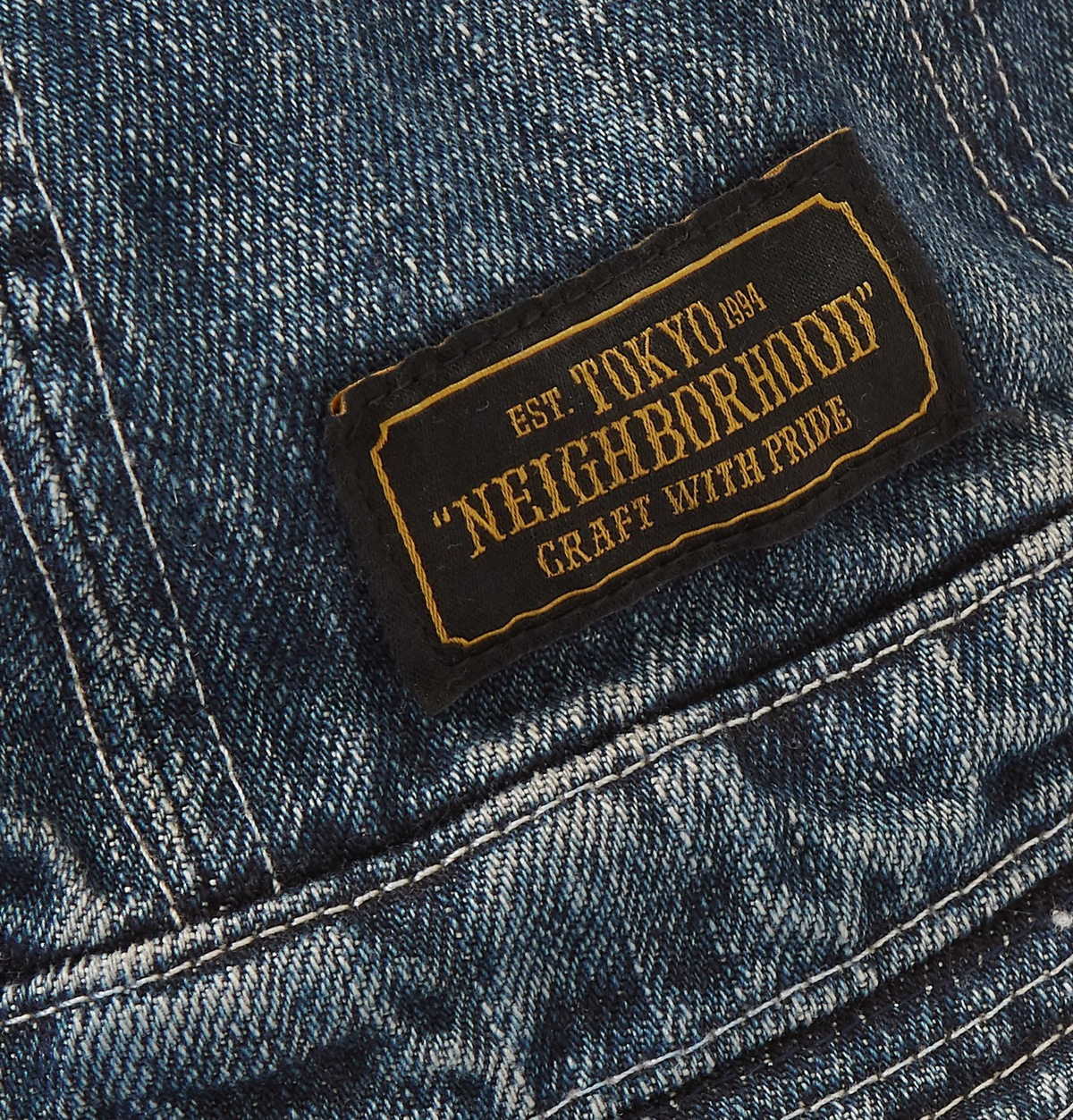 Neighborhood - Savage Distressed Denim Bucket Hat - Blue Neighborhood