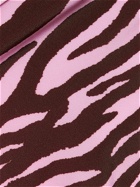 THE ATTICO Zebra Printed Bikini