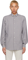 ZEGNA Green & Off-White Check Shirt