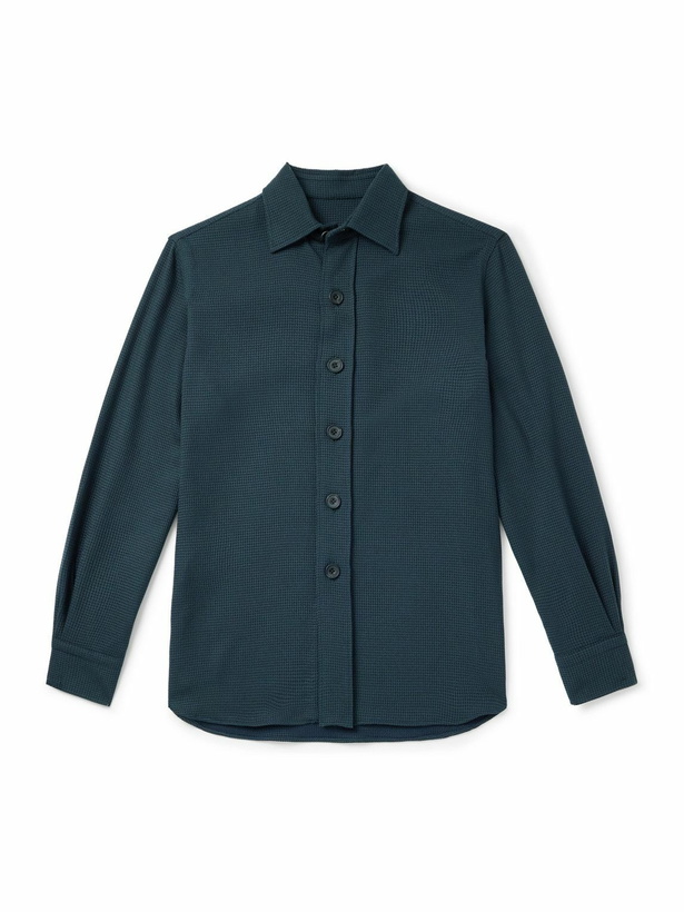 Photo: Rubinacci - Blanket Wool Shirt - Blue