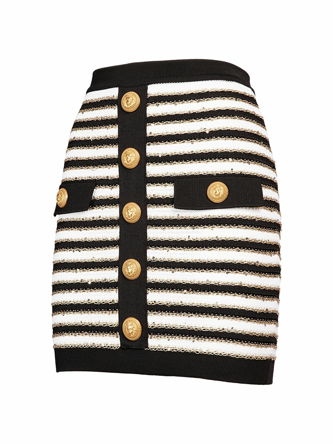 【関税込み】balmain Nastro Balmain' skirt Balmain 'nastro balmain' skirt available on julian-fashion