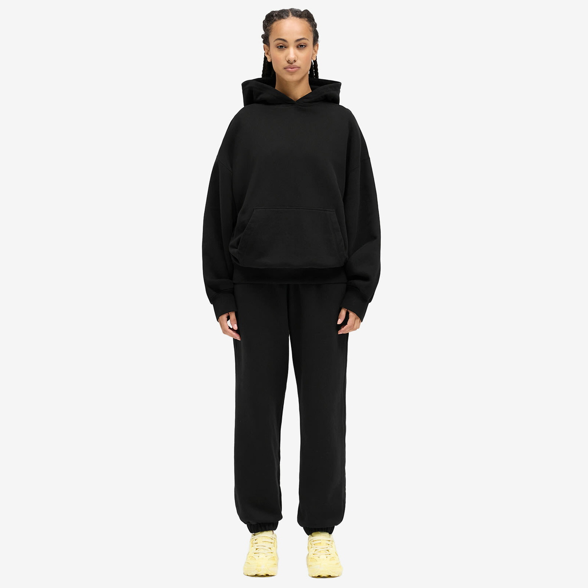 Represent Women's Boyfriend Hooded Sweatshirt in Jet Black