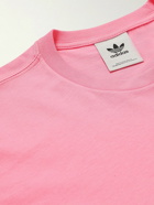 adidas Originals - Adicolor Essentials Logo-Embroidered Cotton-Jersey T-Shirt - Pink