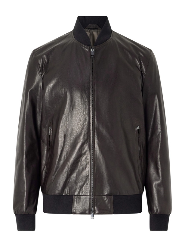 Photo: Brioni - Leather Jacket - Brown