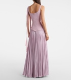 Marmar Halim Ana crêpe and chiffon gown