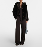 Agnona Tie-neck jersey blouse