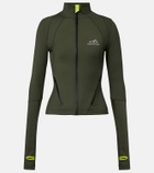 Balenciaga Logo zip-up top