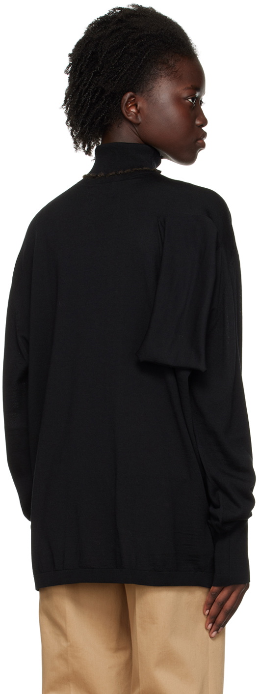 Quira SSENSE Exclusive Black Lettuce Pullover