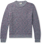 Acne Studios - Kurik Mélange Cotton-Blend Sweater - Purple