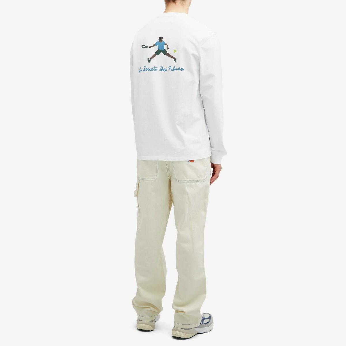 Palmes Men's Societá Long-Sleeved T-Shirt in White
