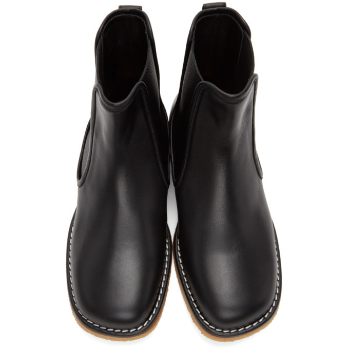 Loewe Black Ribbed Chelsea Boots Loewe