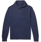 J.Crew - Shawl-Collar Donegal Merino Wool-Blend Sweater - Men - Navy