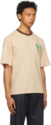 Wales Bonner Beige Johnson Badge Crest T-Shirt