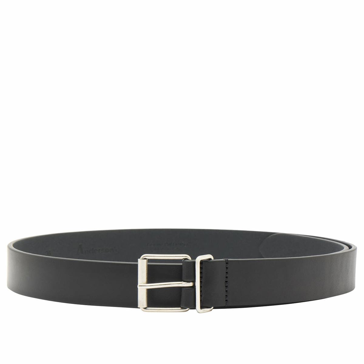 Anderson's Men's Andersons Narrow Leather Belt in Black