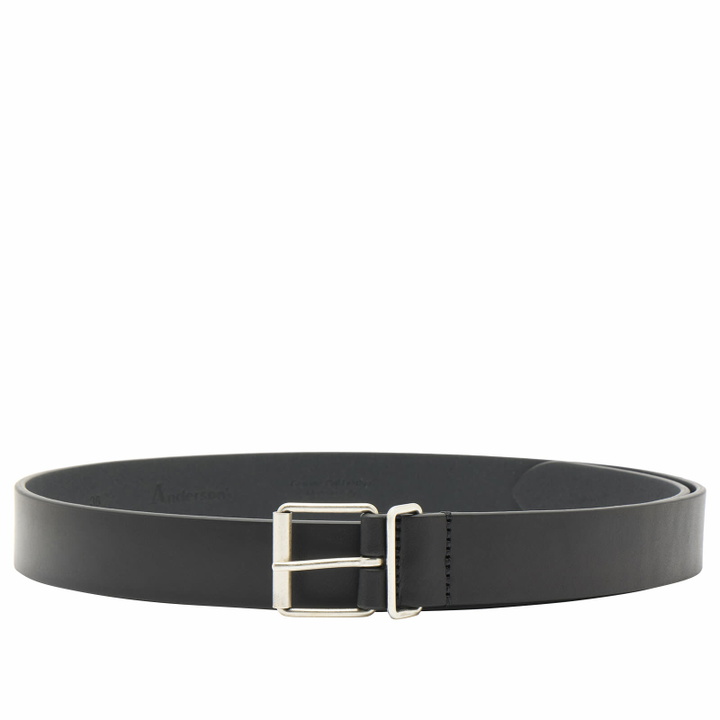 Photo: Anderson's Men's Andersons Narrow Leather Belt in Black