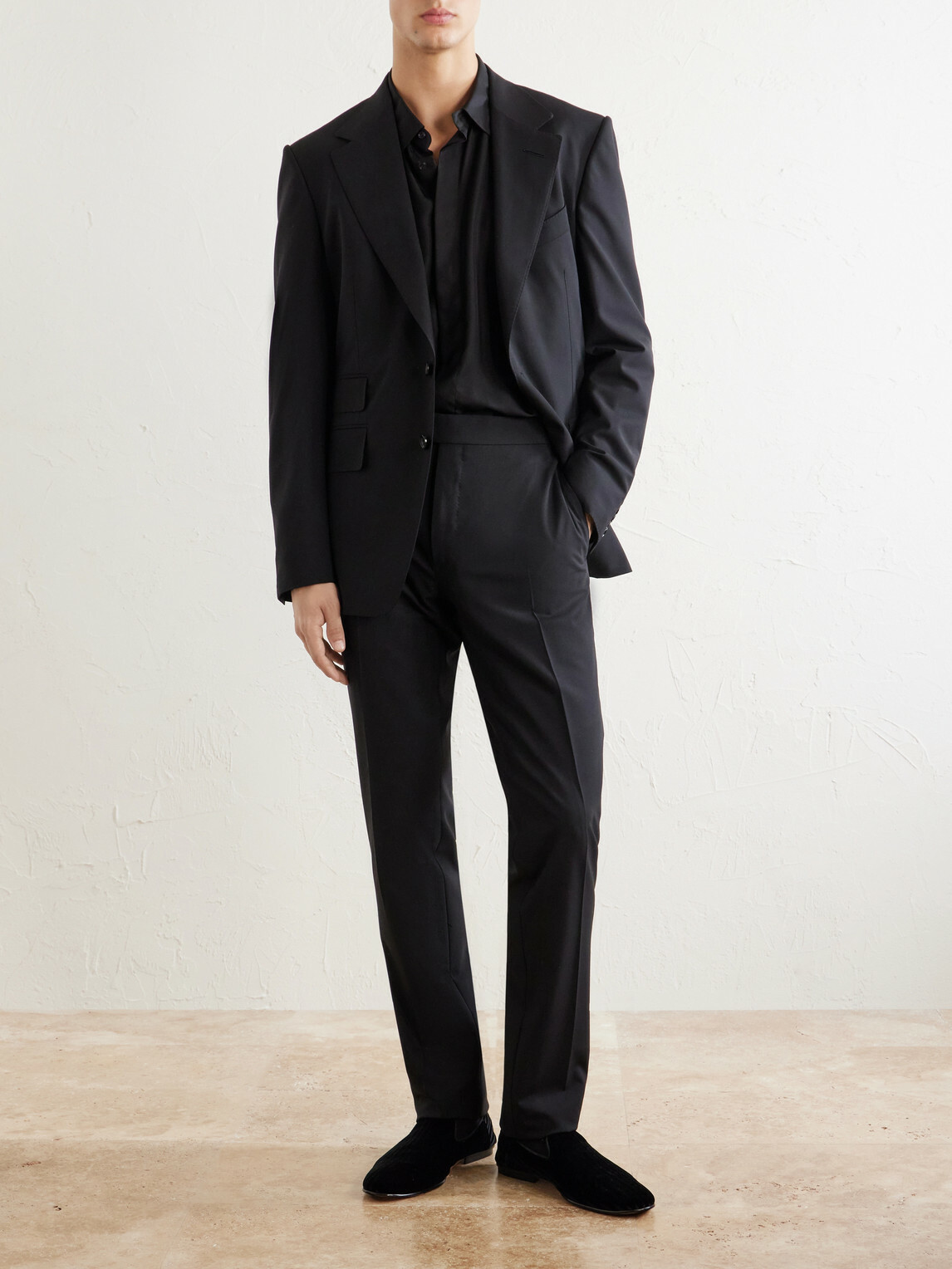 TOM FORD - Shelton Stretch-Wool Jacket - Black
